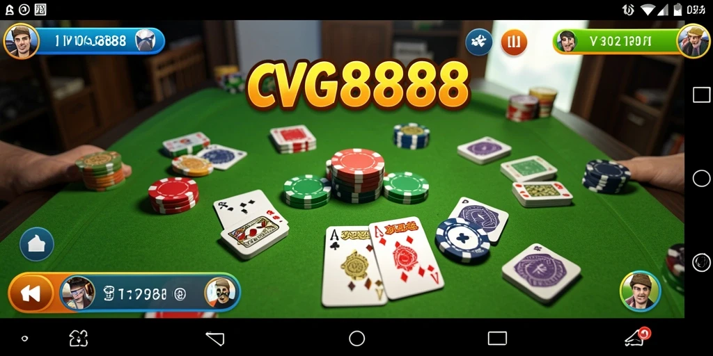 Tampilan gameplay Gaple yang seru dan mendebarkan di CVG8888.