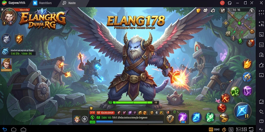 Screenshot gameplay menampilkan pertarungan seru di dunia RPG.