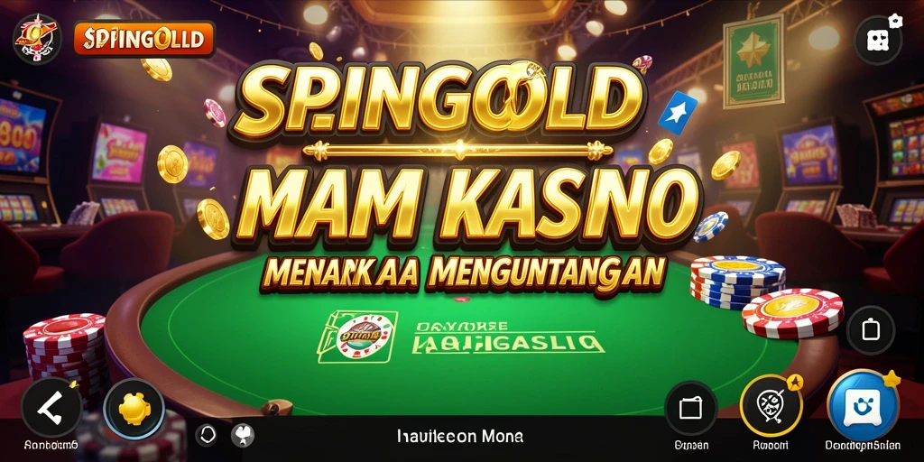 Tampilan menarik SPINGOLD saat pemain menikmati permainan Kasino.