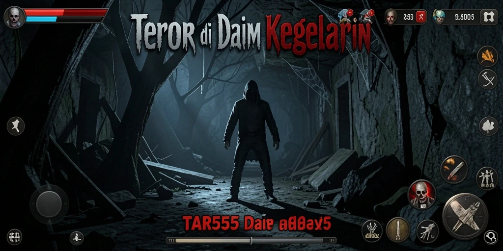 Gameplay menakutkan di TAR555 yang penuh dengan kegelapan dan teror.